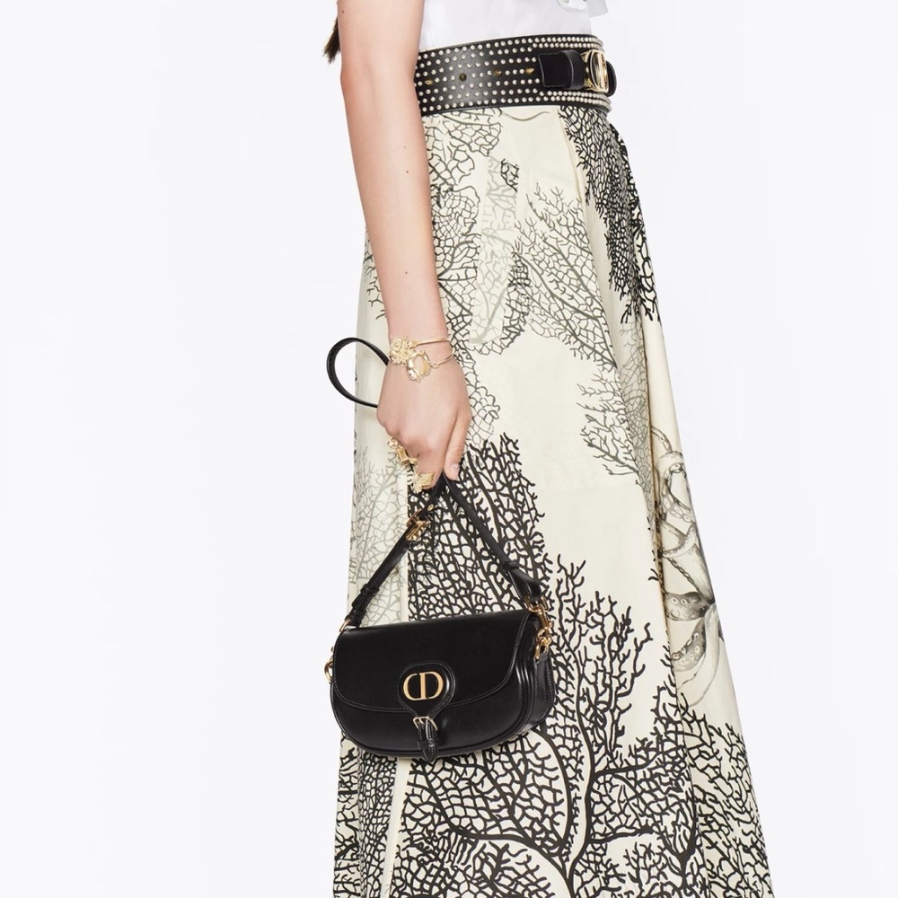 Dior East West Bobby Bag in Smooth Calfskin Leather Black Gold Hardware - Picture 2 of 13